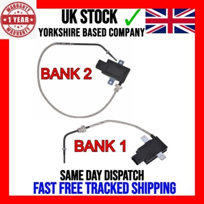 2x NEW EXHAUST GAS DPF SENSOR FITS CONTINENTAL FLYING SPUR 6.0 W12 3W BANK 1 & 2