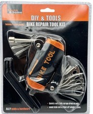 Bike Repair Tool Kit with Hex Key, Wrench & Screwdrivers