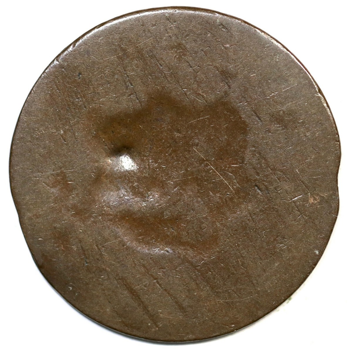 1838 N-7 R-1 Mint Error Split Planchet Matron or Coronet Head