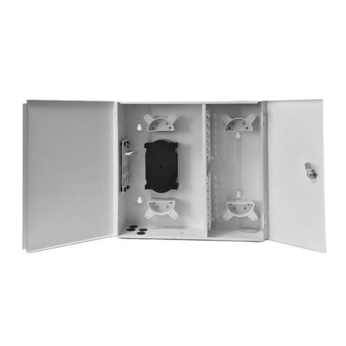 Indoor Wall Box Double Door Metal, 48 Ports, 48 Core, SC SX - Afbeelding 4 van 7