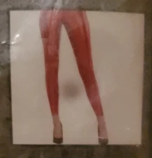 Red Leggings  And Black And Gold Sparkles Arm Warmers