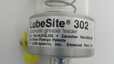 LubeSite model 302 automatic lubricator gray spring new