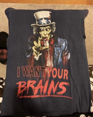 I Want Your Brains Zombie Small T Shirt | eBay I Want Your Brains Zombie Small T Shirt | eBay