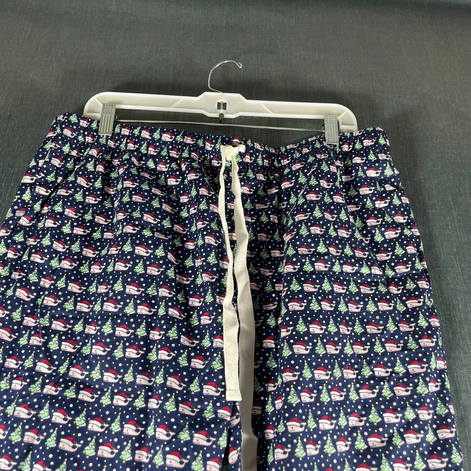 Pantalones de pijama para hombre Vineyard Vines talla grande gráfico multicolor Santa Navidad Foto 2 de 4