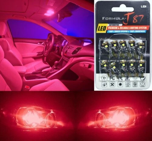 Bombillas y pilotos LED rojos 24 V para coches