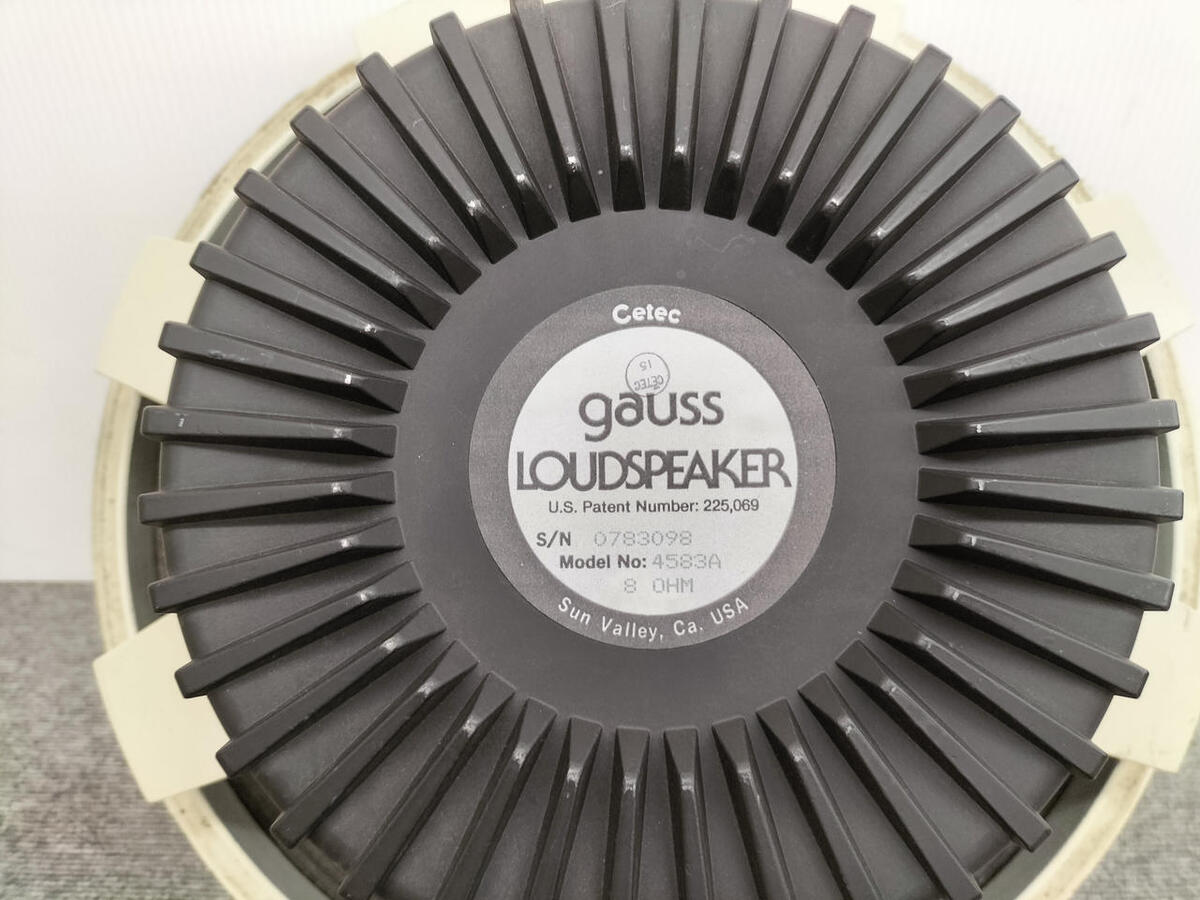 GAUSS 4583A Woofer Unit Very Good from JP | eBay GAUSS 4583A Woofer Unit Very Good from JP | eBay