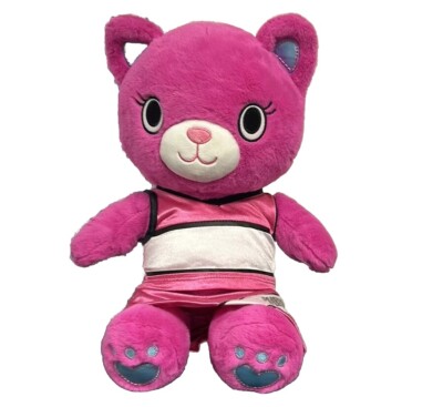 RETIRED Build-a-Bear Kabu Catlynn Pink Kitty Cat Cheerleader Stuffed Animal