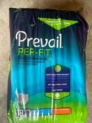 Prevail Per-fit MAXIMUM Absorbency Incontinence Pads, Large - 18 Count PF513