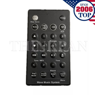 New Remote Control Fit for Bose Wave Music System AWRCC1 AWRCC2 Radio/CD Black