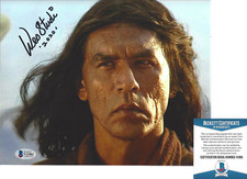 WES STUDI SIGNED AUTHENTIC 'GERONIMO' 8x10 MOVIE PHOTO ACTOR BECKETT BAS COA