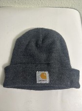 Carhartt Charcoal Gray Acrylic Beanie Skull Cap Knit