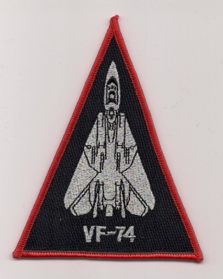 USN  VF-74 BE-DEVILERS F-14 triangle aircraft patch F-14 TOMCAT FIGHTER SQN