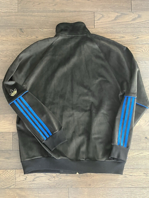 Adidas X Tyshawn Jones Velour Full Zip Men Track Jacket Adidas X Tyshawn Jones Velour Full Zip Men Track Jacket