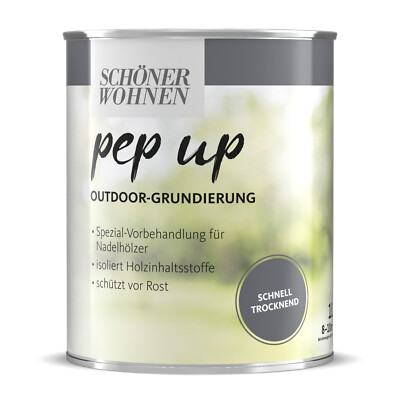 Schöner Wohnen Pep Up Outdoor Grundierung weiß 1 l