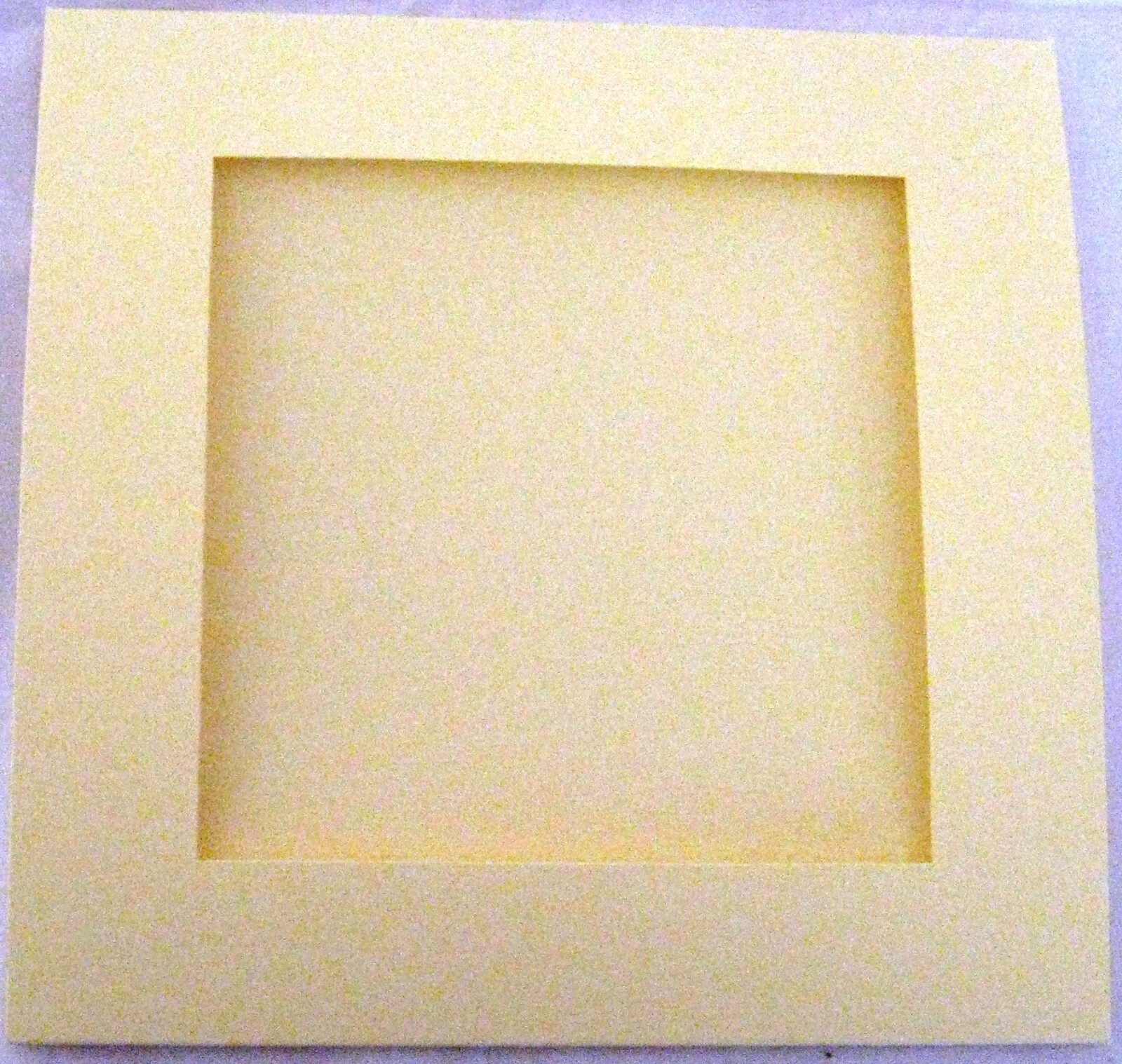 Aperture Cards Smooth Cream 5.75""  with Square Aperture 10 per pack