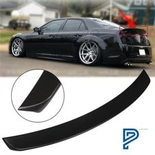 Unpainted Trunk Lip Spoiler Rear Wing Fit For Chrysler 300C 11-2019 Matte Black