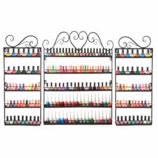 5 Tier Metal Nail Polish Display Organizer Wall Rack Holder Over 200 Bottles