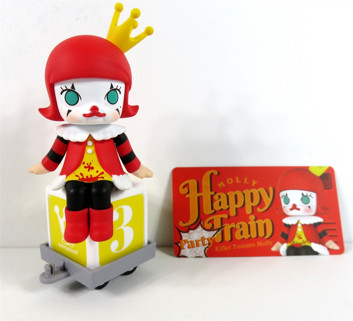 Pop Mart Molly Kennyswork Happy Train Party Figure Killer Tomato