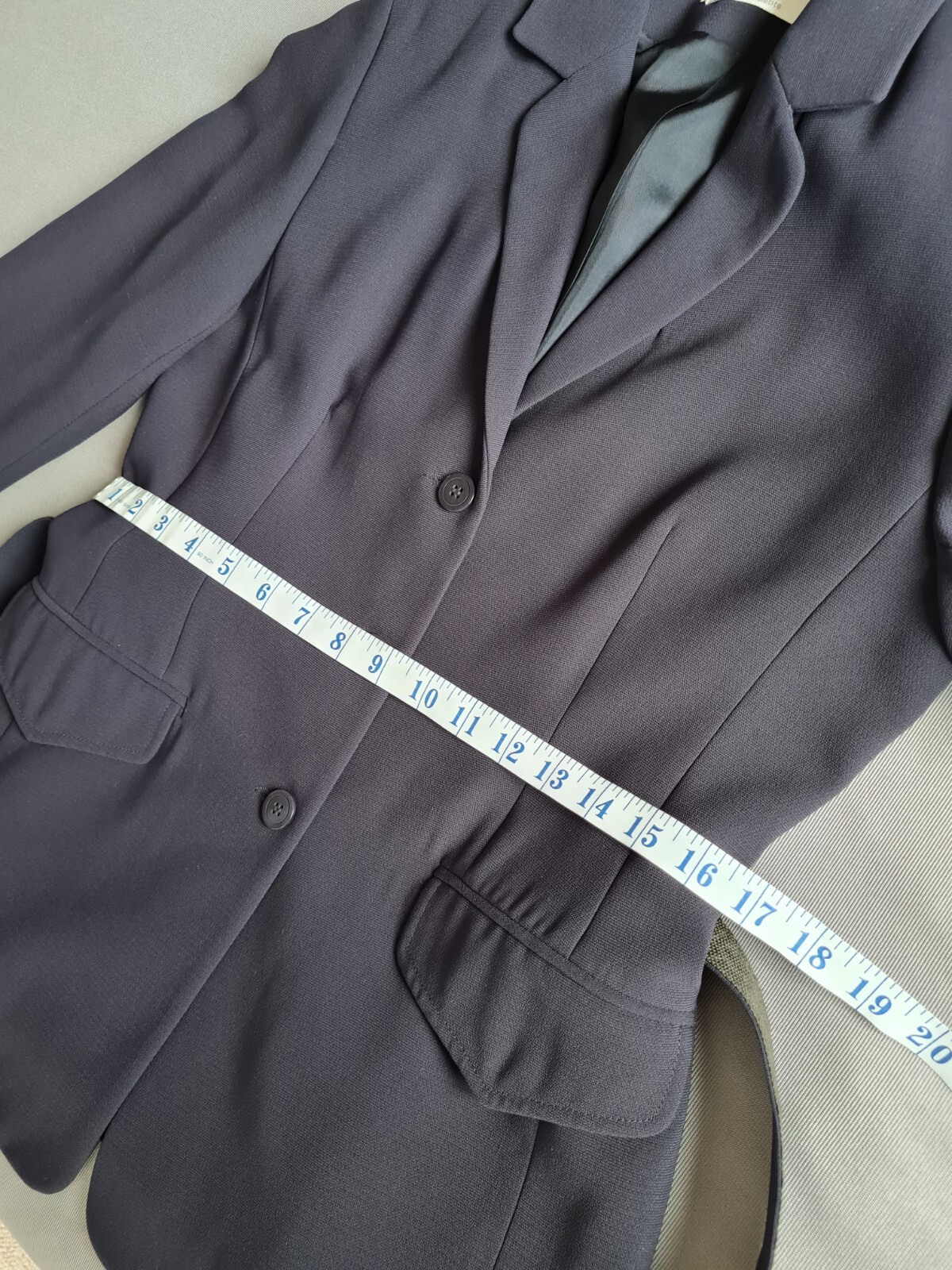 Wallis Ladies Navy Blue Trouser Suit Size 12 Work Office Wedding Formal