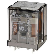 Image of Finder 55.32.9.024.5040 Plug-in Relay 24V DC 10A 2 change-overs