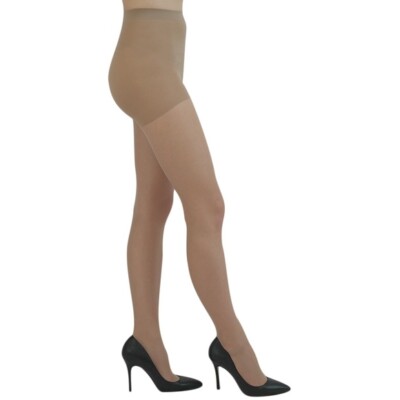YourTights Sheer Shade Neutral Nude Tights 11 Denier Hosiery Made in USA New NWT