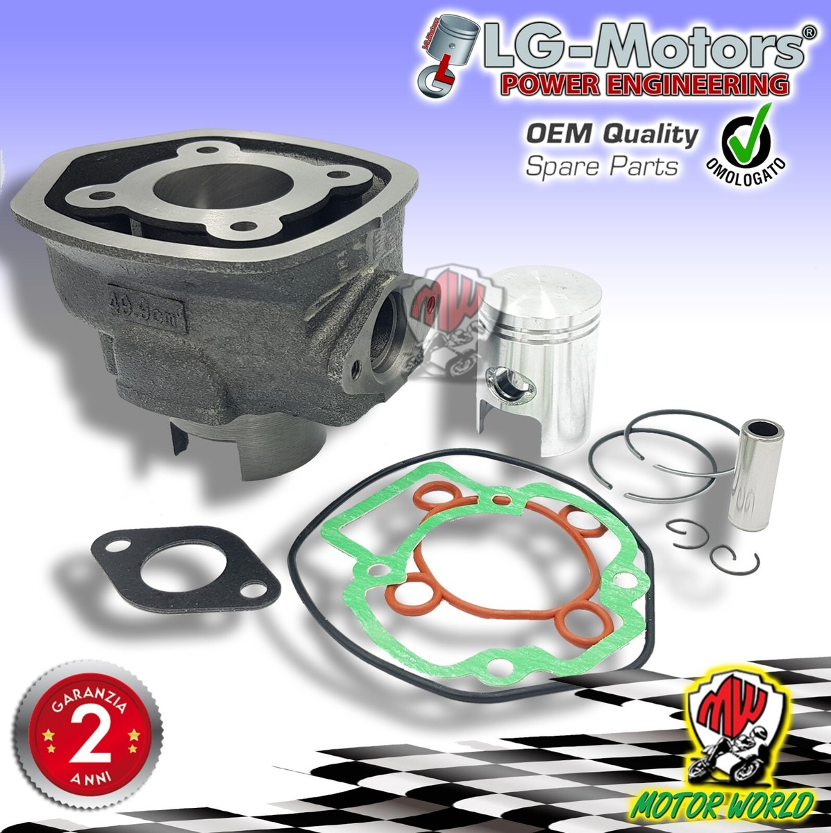 Polini Evolution 3 Cylinder Kit In Aluminum For Aprilia Sr50 - Foto 8