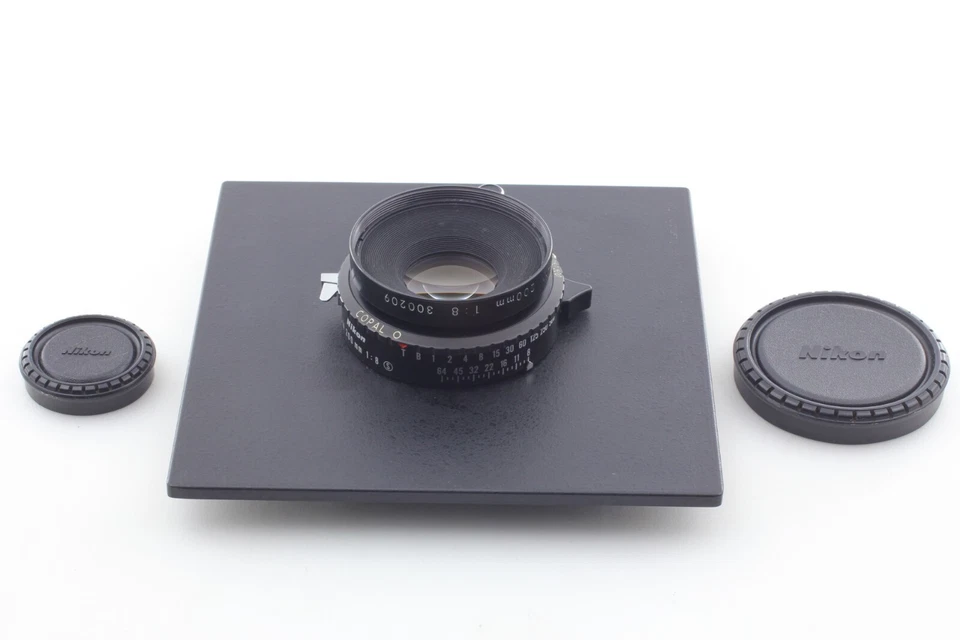 【EXC+5】 Nikon Nikkor M 200 mm f/8 Lente Copal 0 Obturador Placa Jinete de JAPÓN Foto 3 de 4