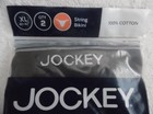3 JOCKEY MEN'S BIKINI BLACK #1014 FABRIC COVERED WAISTBAND COTTON MEDIUM 32 - 34 — photo 3