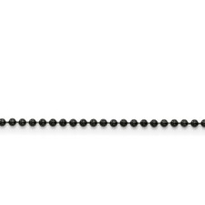 Stainless Steel 2.0mm IP Black-plated 24in Ball Chain