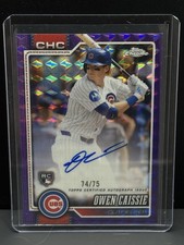 Owen Caissie Chrome 2026 Purple /75 Auto