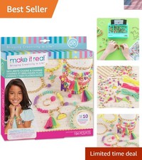 Neo-Brite DIY Charm Bracelet Kit - Create 10 Unique Jewelry Pieces for Girls 8