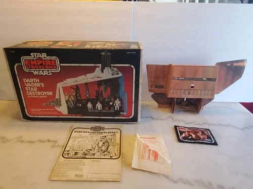 Vintage Star Wars Darth Vader Star Destroyer BOX INSTRUCTION ONLY NO SHIP Jawas