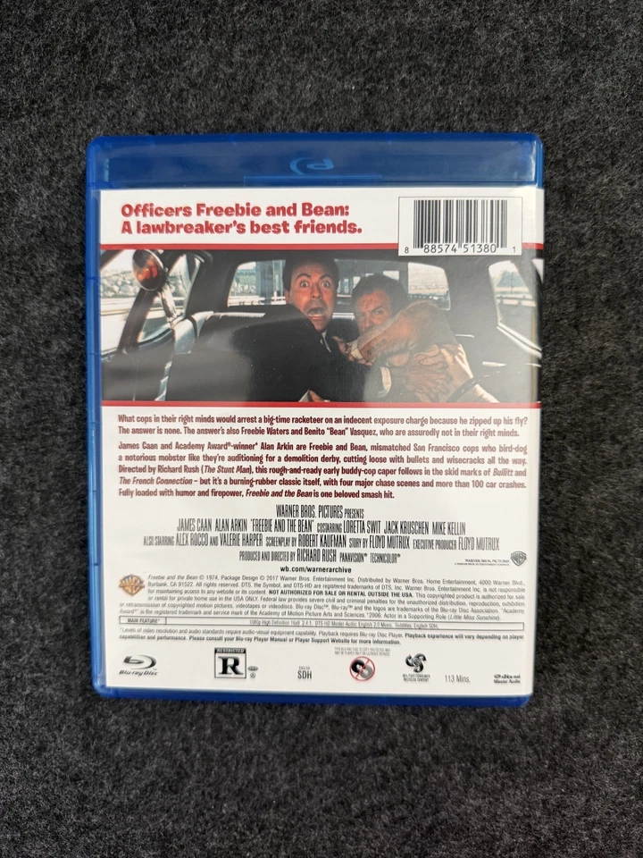 Freebie and the Bean 1974 [Blu-ray, 2017] Warner Brothers Archive Collection - Image 2 of 3