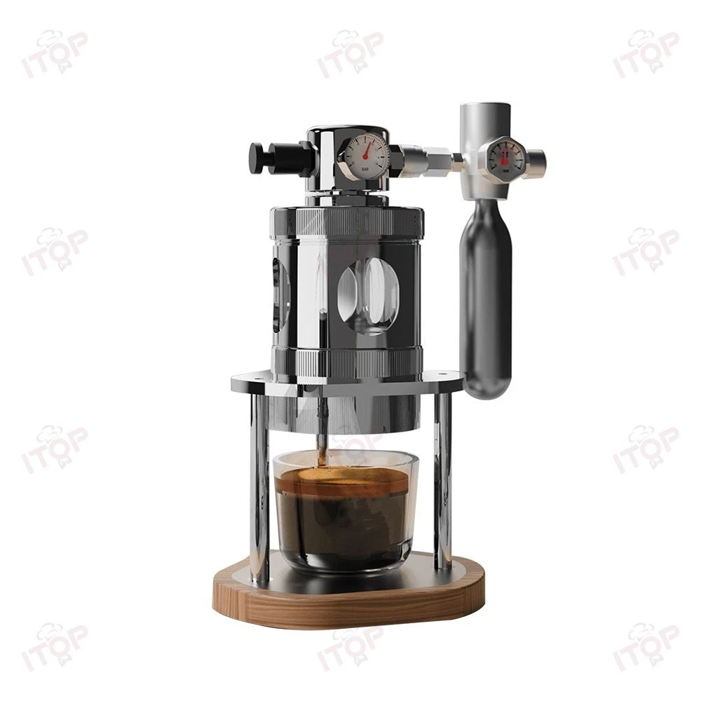 Pneumatic Coffee Machine Small Espresso Coffee Maker for Camping 1-16Bar 58mm