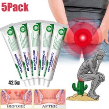 5PCS Hemorrhoids Remove Ointment Herbal Cream Relief Piles Pain Reduce Itching