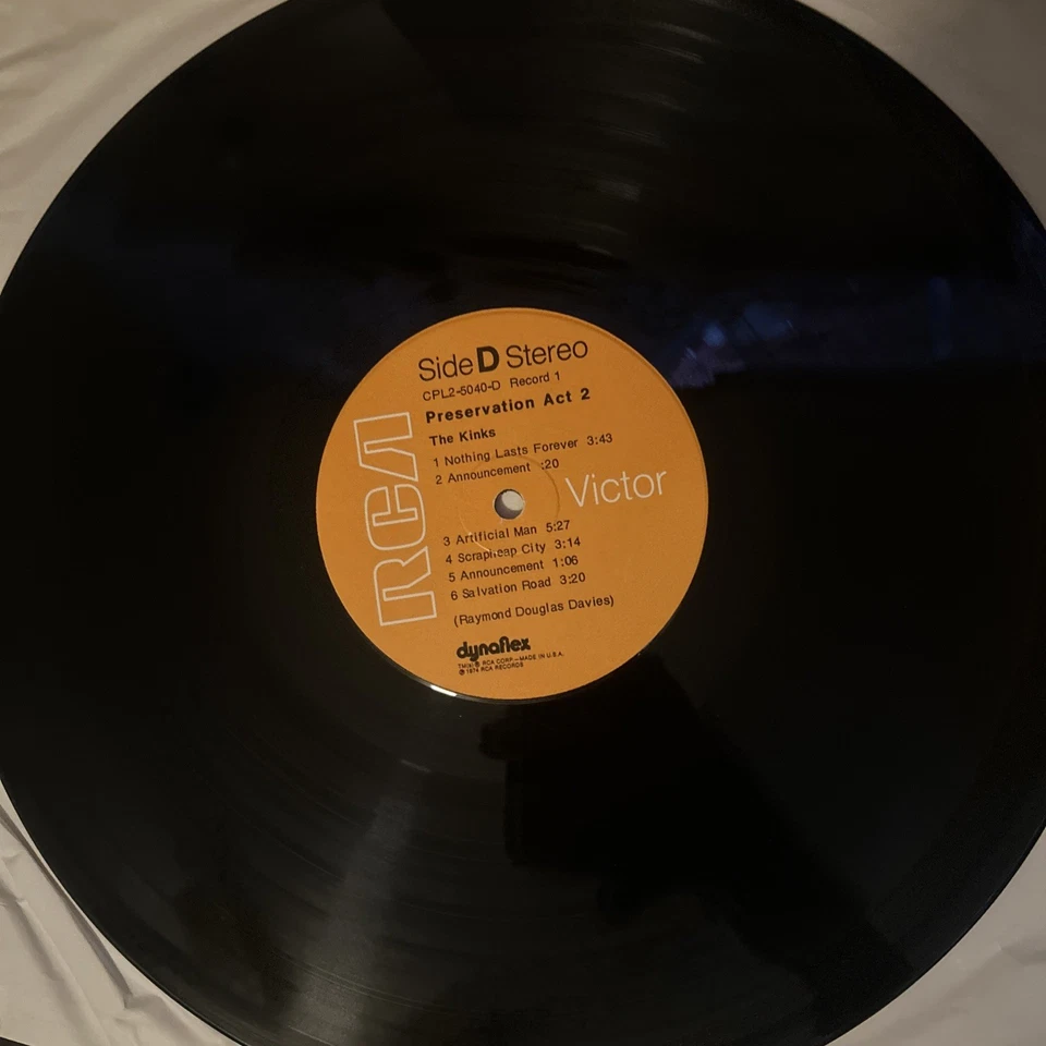 The Kinks  Preservation Act 2  Vinyl 2xLP Record Classic Rock RCA CPL2-5040 Vg+ - Image 2 of 4