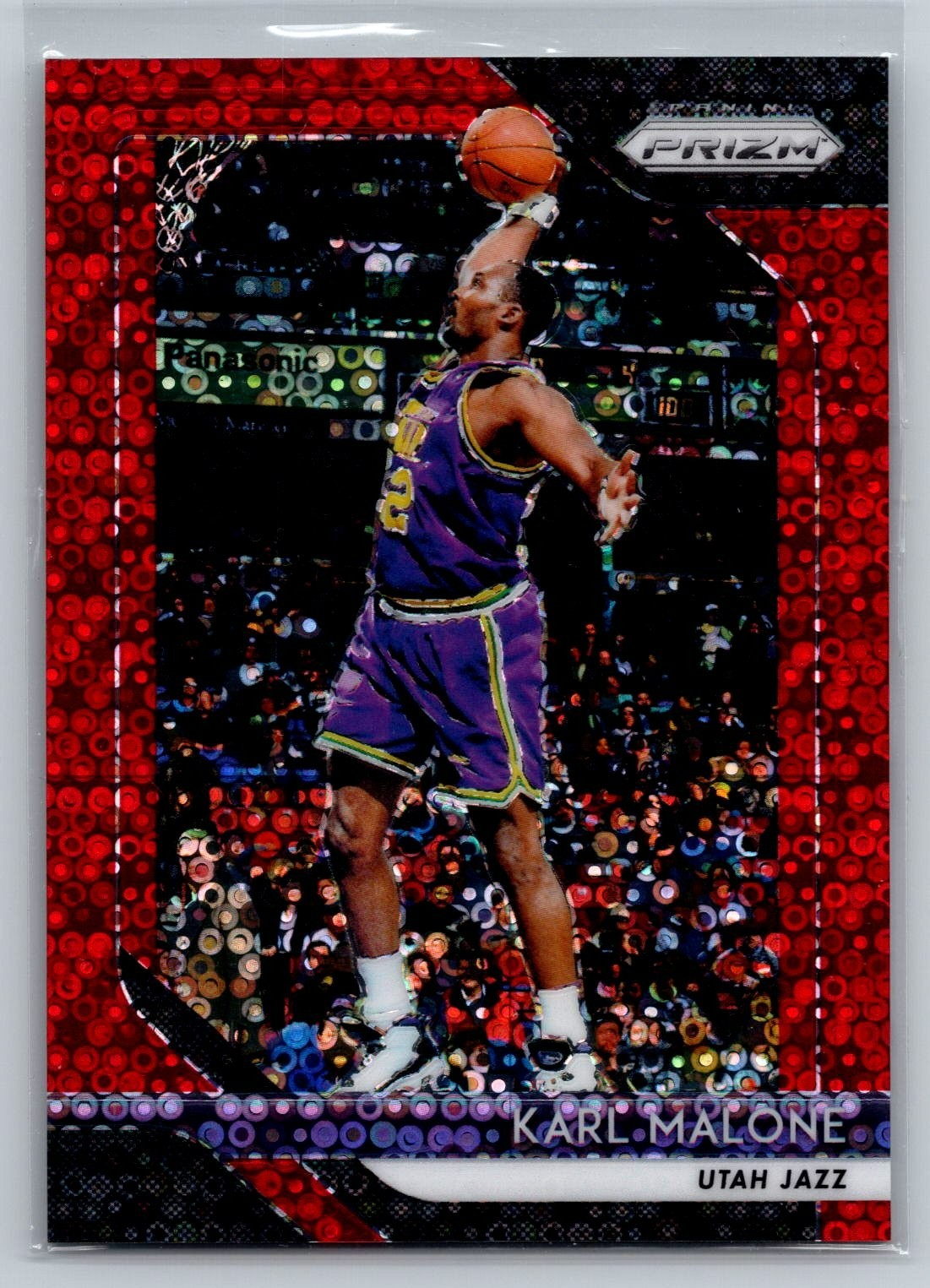 2018-19 Panini Prizm Fast Break Red Prizm 009/125 Karl Malone #75 HOF