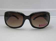 NWT Foster Grant Tortoiseshell Cut-out Sunglasses Brown Polarized Lens 92702
