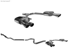 Bastuck Duplex Raceanlage ab Kat Audi A4 B9 TFSI Frontantrieb je 2x90 geroll VFL