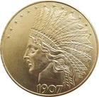 Antique Liberty Indian Head Ten Dollar Coin - Uncirculated Morgan Silver Dollar