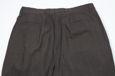Vtg 80s 90s Giorgio Armani Mens 34x31 Distressed Wool Knit Wide