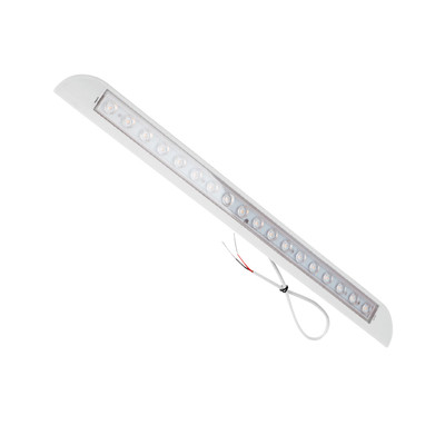 LED Außenleuchte, weiß, IP67, 3000K, 18 LEDs, L: 480mm für Wohnwagen & Wohnmobil