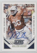 2015 Score Rookie Scorecard Signatures Malcom Brown #350 Auto 0c6