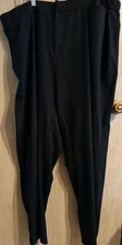 Catherines Right Fit Curvy Pants Womens 24W Black With Pockets 