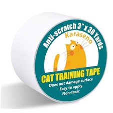 Anti Cat Scratch Tape Cat Training Tape, 100 Transparent 3 inches x 30 Yards
