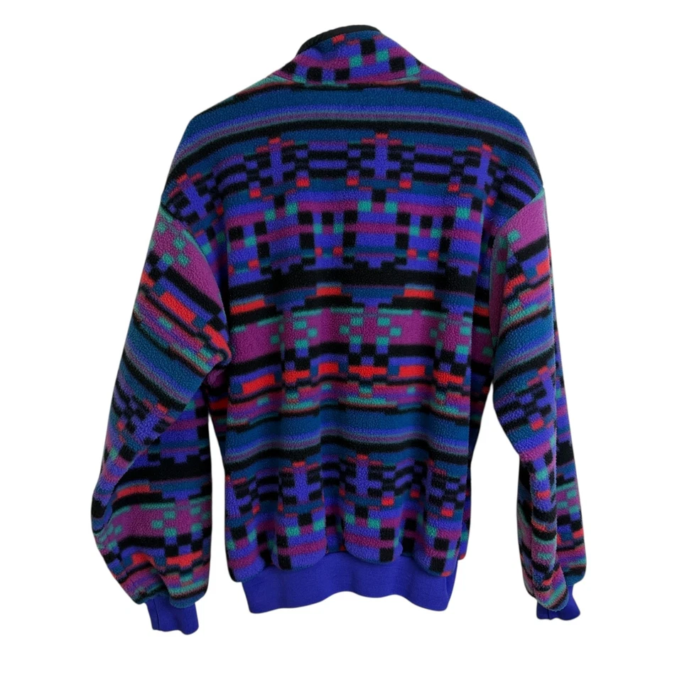 Vintage 90's Columbia Fleece Sweater Mens Medium Retro Gorpccore Half Zip USA - Image 2 of 4