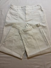 Universal Thread Jeans Womens 12 White Mid Rise Super Wide Leg Button Fly Denim