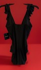 NWT Ellen Tracy  bathing suit Sz 10  Black W/Ruffles Compression Waist MSRP 98. — photo 5