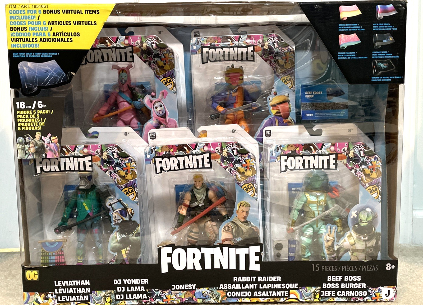 Pack With 6 Virtual Item Codes -new