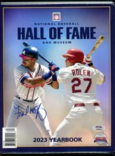 Fred McGriff PSA DNA Signed  2023 Hall of Fame Yearbok Autograph